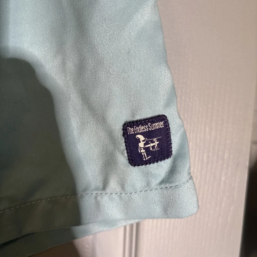 The Endless Summer Mens‎ SmallShorts Swim Light Blue Lined